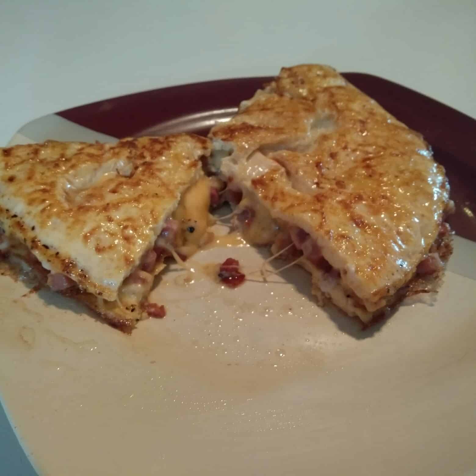 Low Carb - Schinkenwürfel-Käse-Omelett